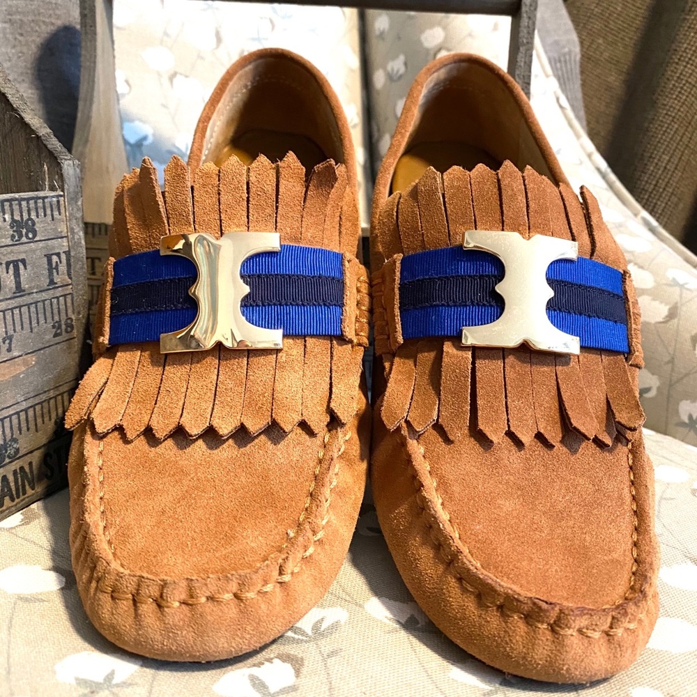 Tory Burch SIZE 9 Suede Driver WITH original cover
